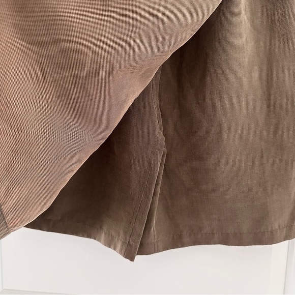 Vintage Exofficio Brown Houndstooth Mini Skort Women’s Size 8 Preppy Academia - Picture 15 of 17